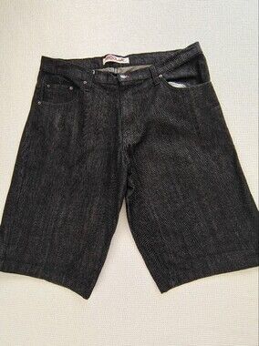 Neo blue Black Men’s Classic Denim Bermuda Shorts Size 36